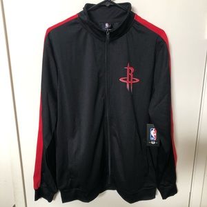 HOUSTON ROCKETS NBA ZIP ACTIVE PULLOVER SIZE LARGE